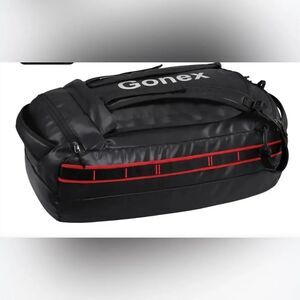 Gonex 60L Outdoor Duffel Black and Red Bag